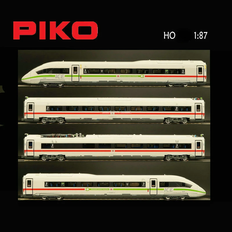 HO 1:87 Train Model Germany PIKO 51405 Germany ICE4 DCC Digital The Sound Effect Version with Lights 4 Knots/12 Knots Optional