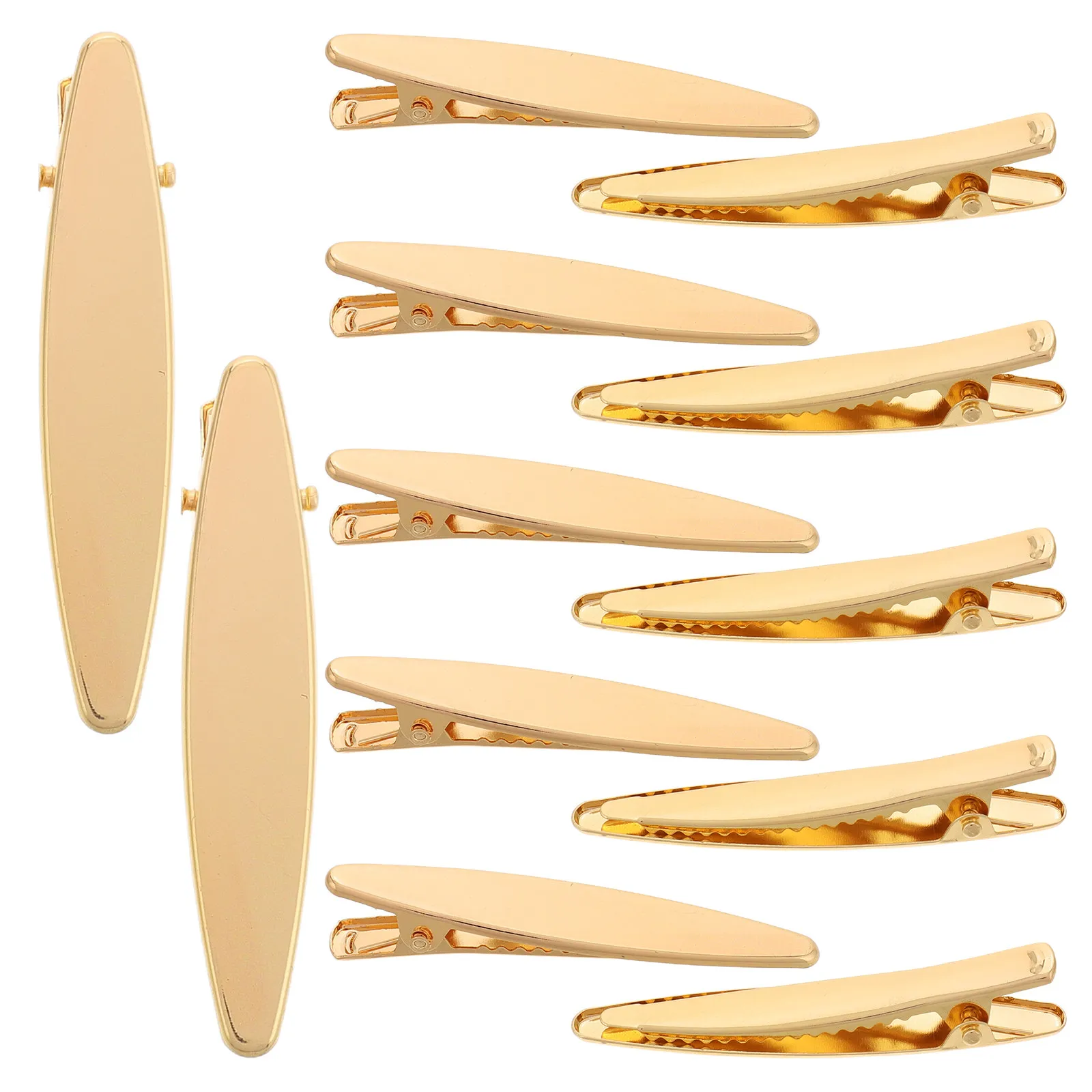 

50Pcs Hairpins Gold Hollow DIY Hair Clip Set Hairdressing Salon Accessories for Women Barrettes Making Handmade Hairpin Kit