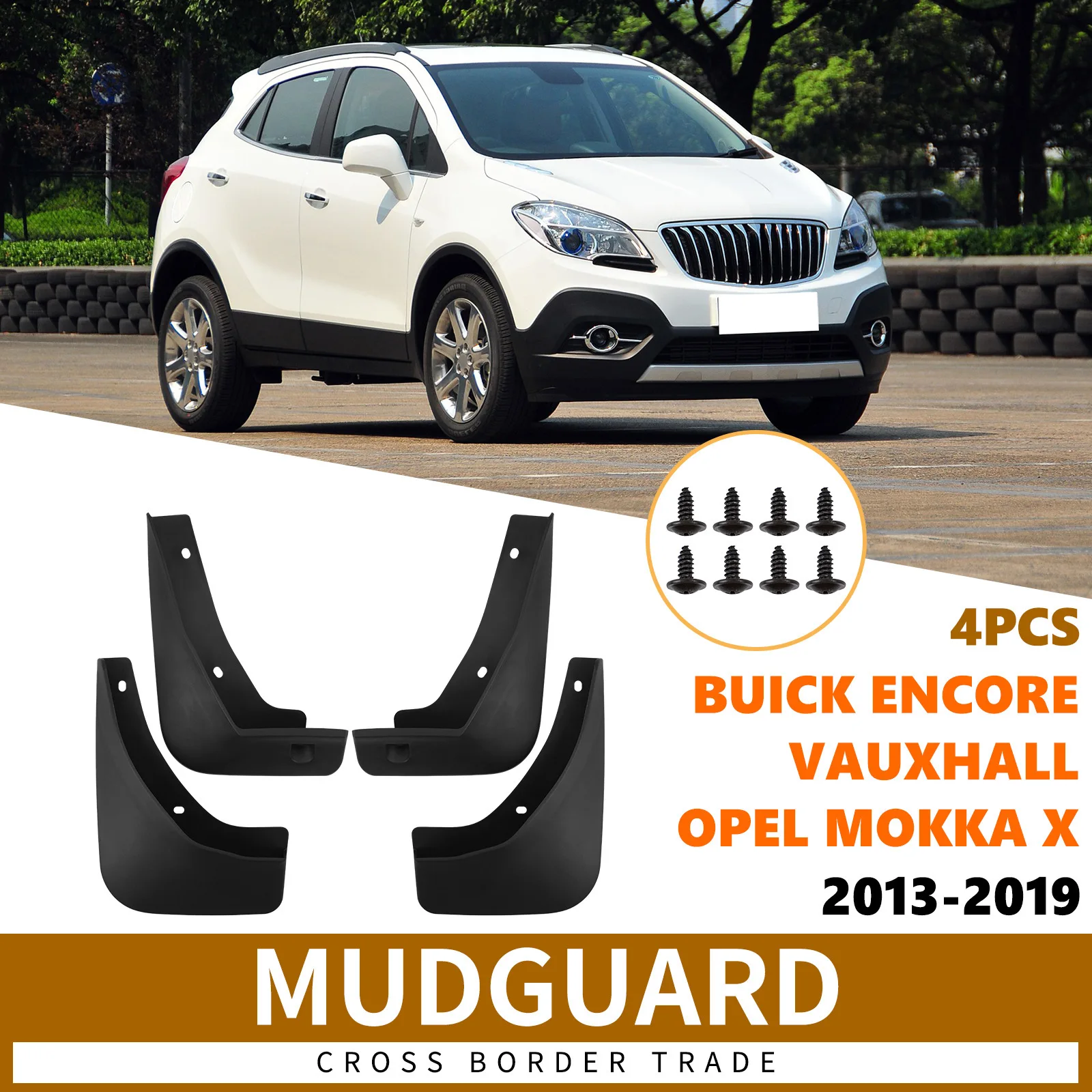 For Buick Encore Opel Mokka X Vauxhall 2013-2019 Opel (Vauxhall version) Mokka X fender skin mud flaps