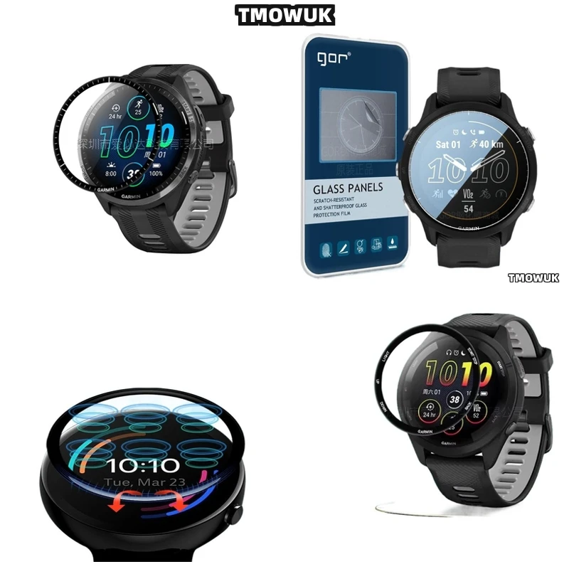 

For Garmin Forerunner 158 165 245 255 255s 265 265s 3D Screen Protective Film Full Cover Flexible