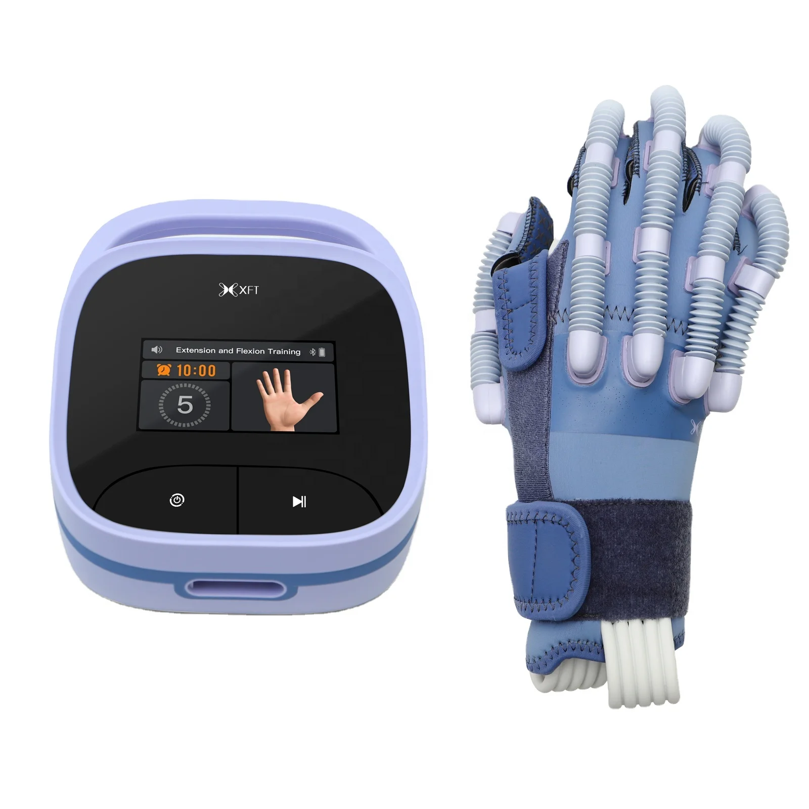 Good New Design Mirror Therapy Hand Rehabilitation Robot Finger Exercise Functional Robot Hand Gloves Machine Stroke Hand Exerci