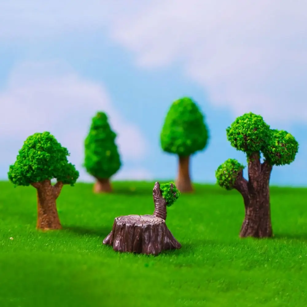 Decorative Artificial Mini Pine Tree Multiple Style Simulation Micro-landscape Ornaments Resin Lifelike