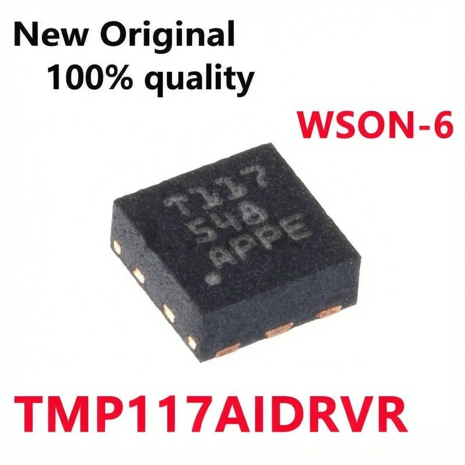 5/PCS New TMP117AIDRVR Screen printing T117 WSON6 Original Digital temperature sensor chip In Stock