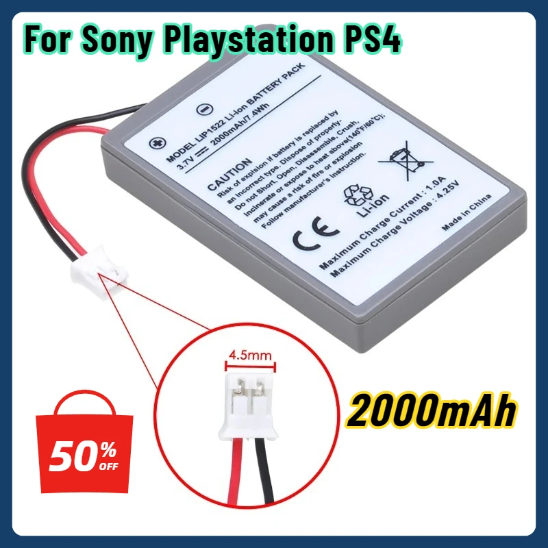 

2000mAh for Sony Playstation PS4 Controller battery Bluetooth controller with built-in PS4 battery
