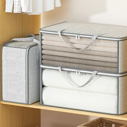 Folding Large Capacity Non-woven Storage Bag Clothing Quilt Pillow Children's Toy Storage Organizer Portable Storage Bag