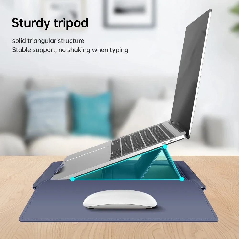 PU Leather Laptop Sleeve Bag Case For Macbook Air Pro 12 13 14 15 15.4 15.6 inch Notebook Cover For Dell HP ASUS