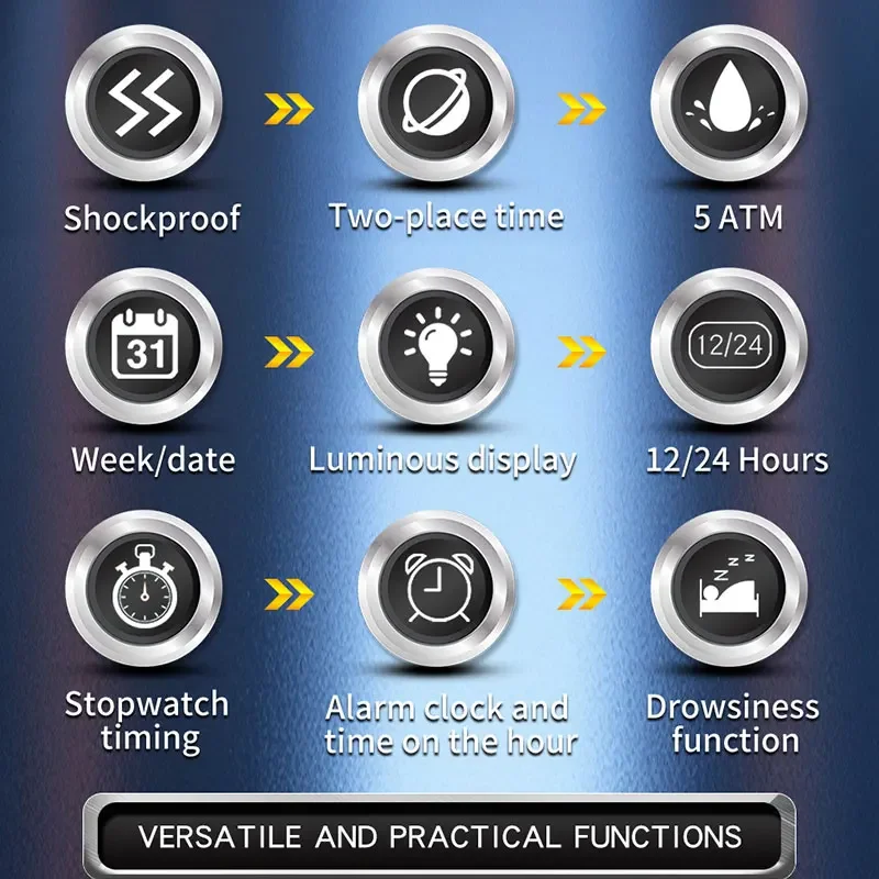 SANDA العلامة التجارية ساعات رياضية رجالية موضة رجالي الطلب الكبير التكتيكية العسكرية ساعة كوارتز ساعة اليد الذكور LED ساعة معصم للرجل