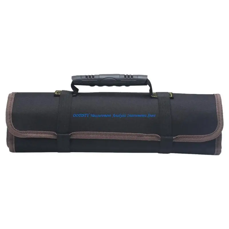 367D Water Resistant Tool Roll Bag With 18 Customizable Pockets & Secure Buckles Closure For Efficient Storage & Quick Access