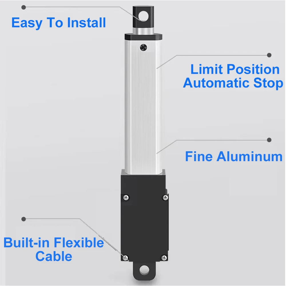 Micro Linear DC6V/12V/24V Thrust Actuator Mini Electric Cylinder Push Rod10-200mm Stroke for Remote Controls Robotics Automation - Image 4