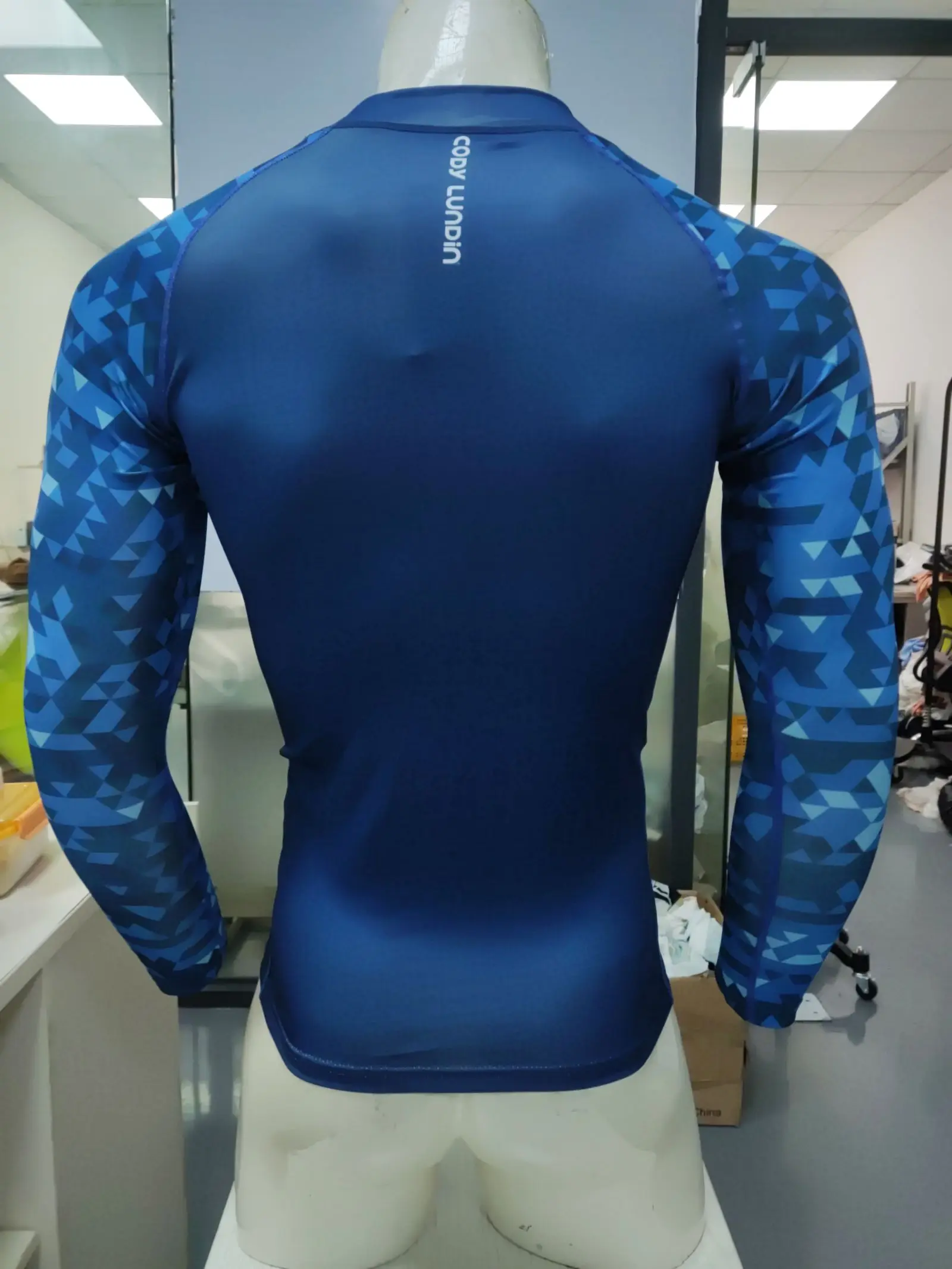 CODY LUNDIN Gym Clothes Mens Long Sleeve Rashguard Upf 50 Sun Protection Surf Shirt Quick Dry Swimming Breathable Tight T-shirt