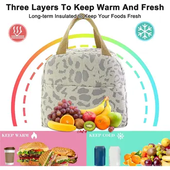 1個裝墨水圖案保溫袋,可用作便當袋、午餐盒袋、戶外旅行冰袋、野餐袋、午餐包。 10 最佳銷售 包裝 - №10