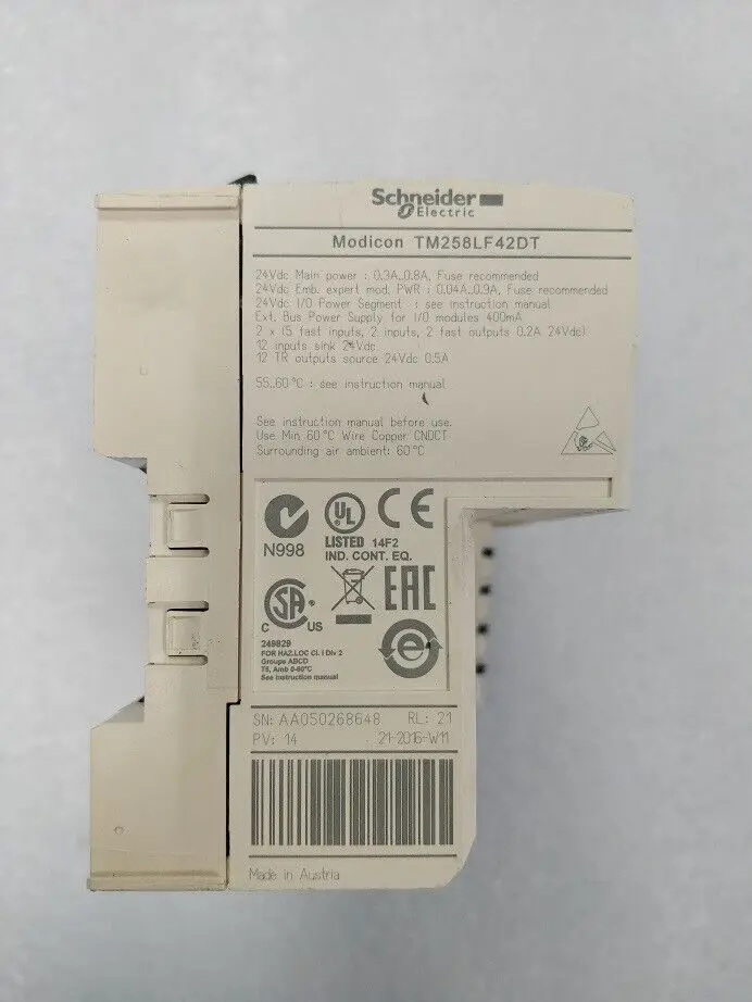 

Expedited delivery PLC TM258LF42DT Refurbished