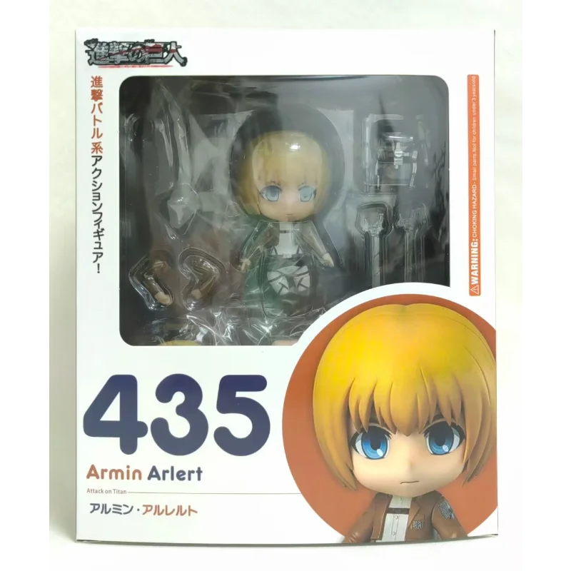 الهجوم على العمالقة # 435 أرمين أرلرت أنيمي فتاة الشكل ليفي أكرمان عمل الشكل Shingeki No Kyojin تمثال نموذج ألعاب الدمى هدية