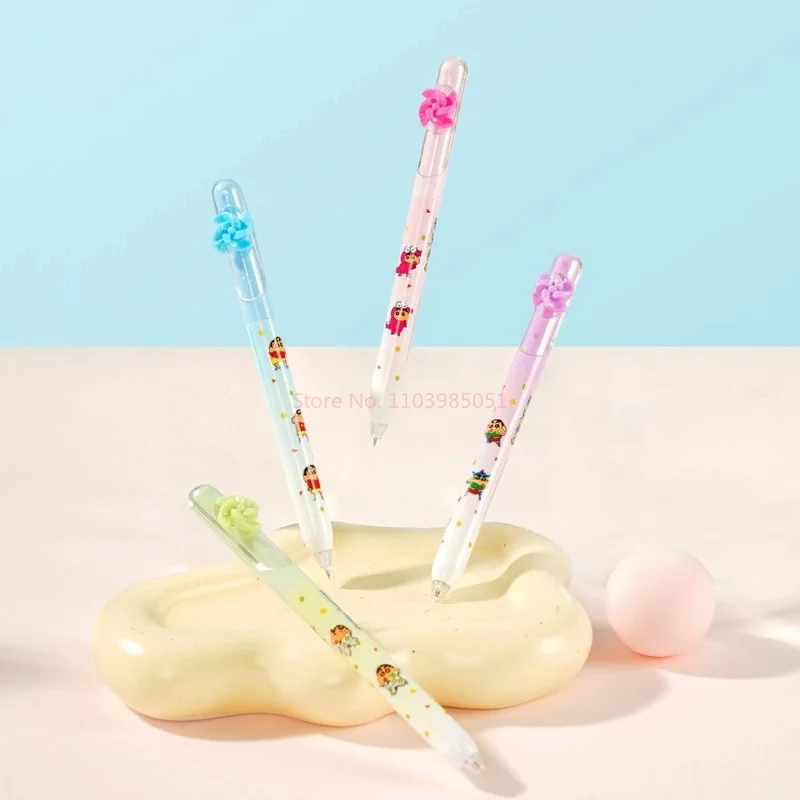 4/16 قطعة لطيف تلوين شين طاحونة تحول قلم محايد اللون الكرتون 0.5 الأسود قلم توقيع طالب الصحافة القلم القرطاسية هدية #6