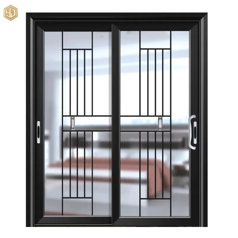 Best Modern Windproof Aluminum Alloy Sliding Door Living Room Meeting Room Glass Slider Door Heat Sound Insulation Customizable