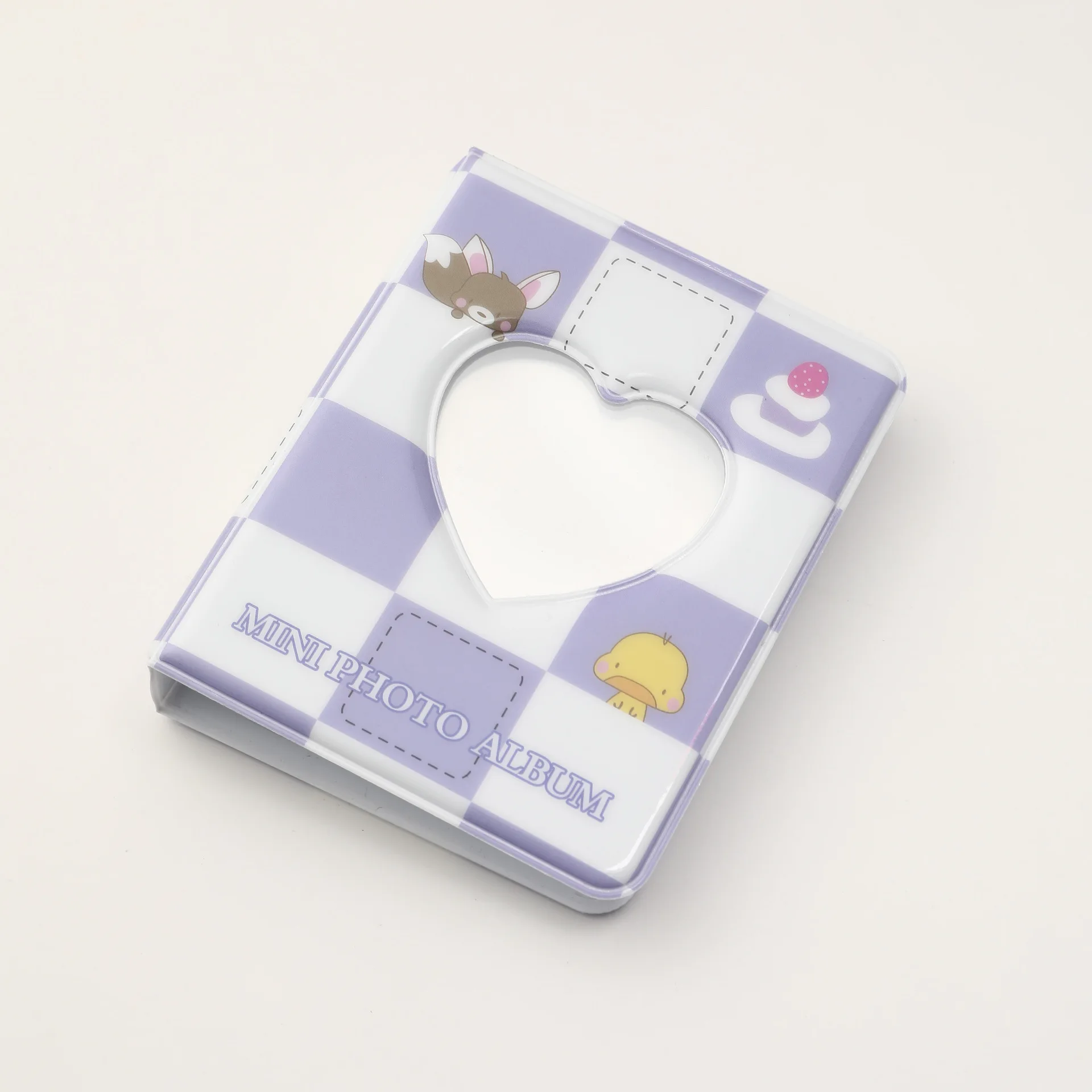 Mini Card Album Cute Cartoon 3 Inch 36 Pocket Idol Photocard Holder Picture Storage Case Kpop Collection Organizer