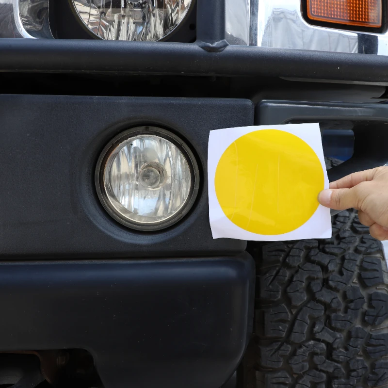 

Gao Ruying For Hummer H2 2003-2009 PVC Yellow Car Front Fog Lights Lights Film Trim Sticker Car Accessories