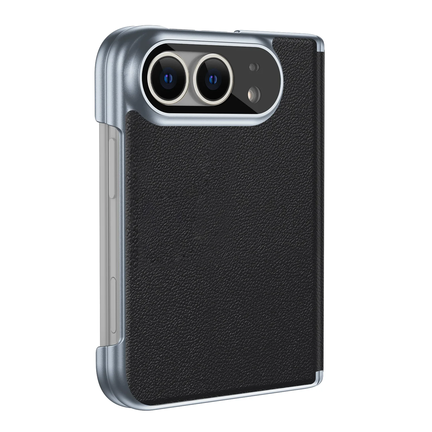 For iPhone Duo Case Luxury Matte Leather Ultra-thin Skin-Friendly Without Front Cover Shockproof Hard Back Cover Accessories