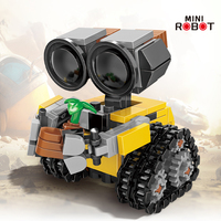 Classic Movie 200+pcs Mini Robot Wall-e MOC Building Blocks Model DIY Bricks Kits Creative Toys for Kids Children Adult Gifts