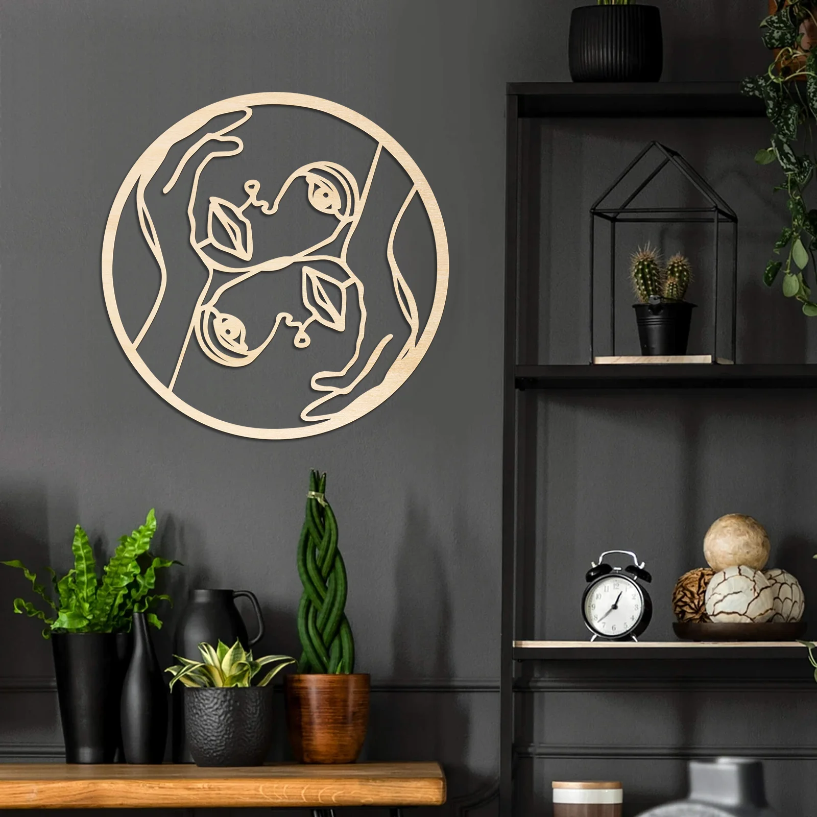 

Beauty Girl Face Wooden Wall Art - Inspirational Quote Home Decor, 4mm Thick Modern Wood Painting, Aesthetic Room Decor