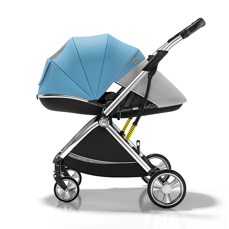 Luxurious High Landscape Baby Stroller Ergonomic Design Newborn Pushchair Can Sit Can Lie Baby Pram Free Shipping