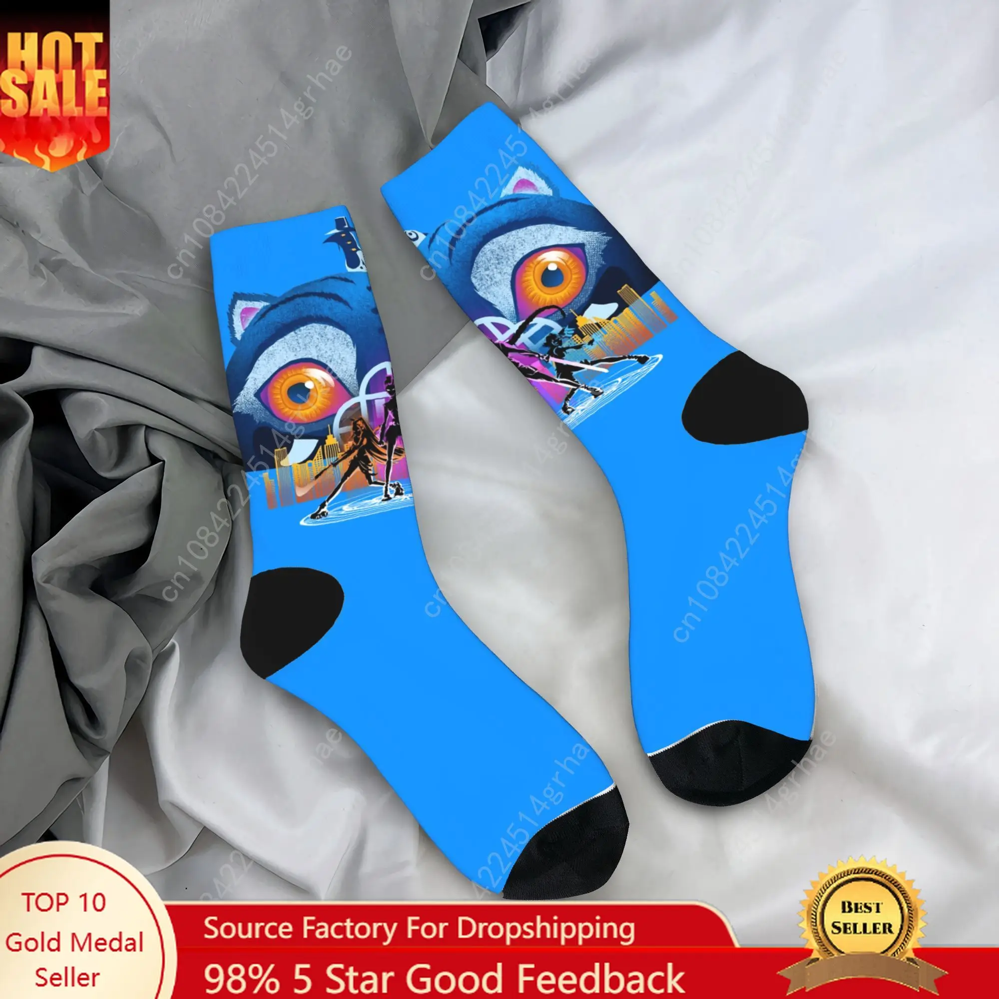 

Kpop Demon Hunters Derpy And Huntrix Girls Socks Trendy Stockings Men Quality Climbing Socks Winter Printed Anti Slip Socks