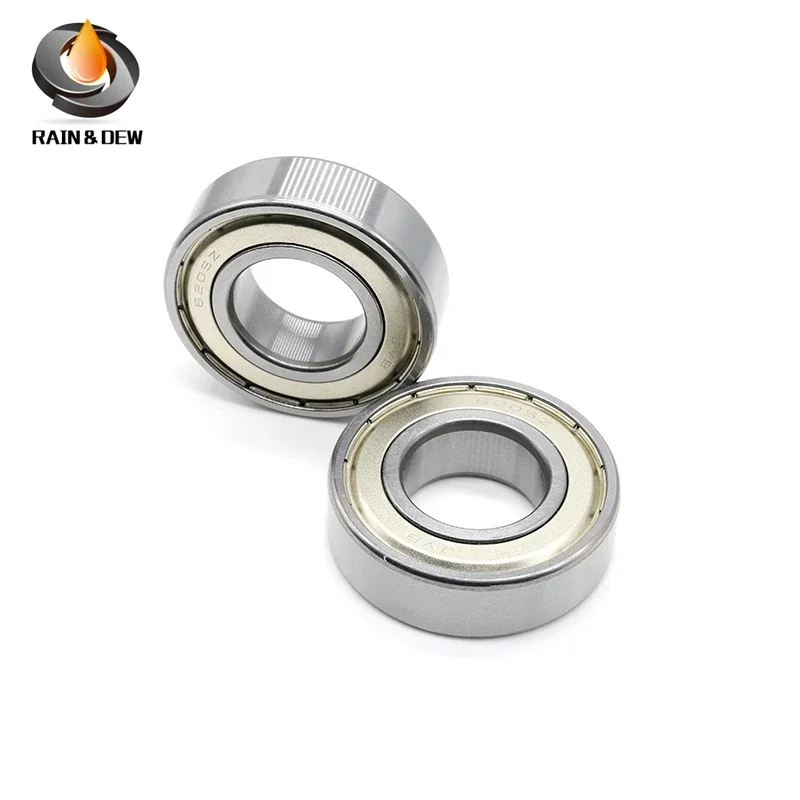 2PCS 6205ZZ 25X52X15mm Motorcycles Bearing ABEC-7 6205 Ball Bearing For Motorcycles Engine Crankshaft