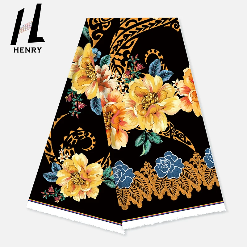 

Wholesale High Quality Polyester Printed Fabric Island Mumu Dress Skirt Fabric
