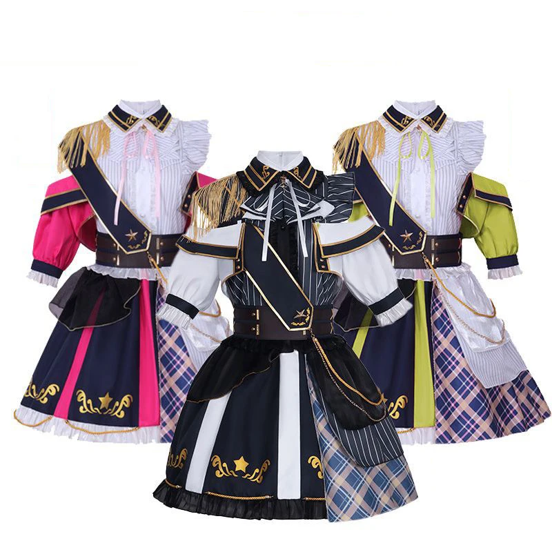 

Hot New Oshi no Ko Ruby Hoshino Arima Kana Mem Cho Wig Cosplay Stage Uniform Shiny Outfit Vrouwen Halloween Performance Wear