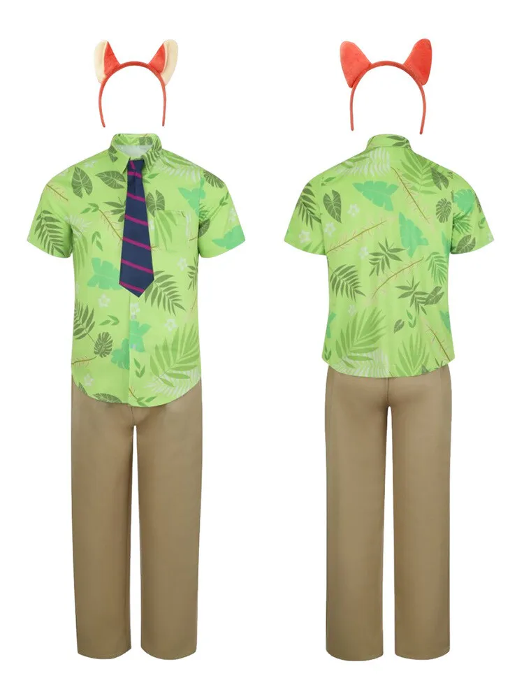 

Fulujiacos Nick Cosplay Costume Nick Cosplay Shirt Pants Tie Headwear