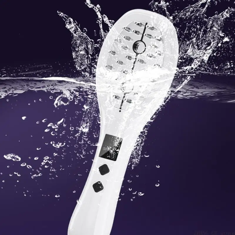 M5TD Head Massager with Light for Hair Treatments Electric Scalp Massage Brush Vibrating Scalp Massager Tool USB Rechargeable
