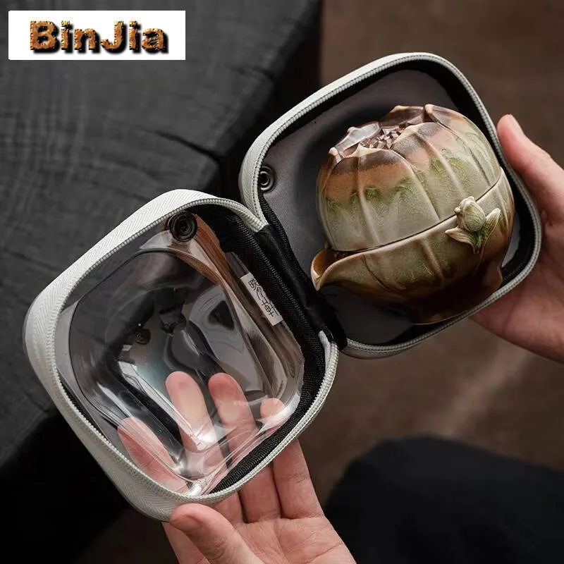 Retro Kiln Change Love Of Butterfly Tea Set Kit Japanese Complete Household Maker Outdoor Tote Bag Collection