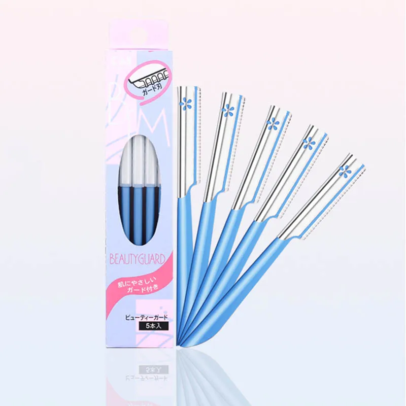 5 pièces épilateur à sourcils ensembles pour femmes maquillage beauté sourcils épilation outil de coiffure lame en acier Sourcil du visage rasoir tondeuse