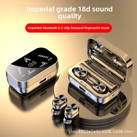 Cross-border new private model T16B wireless Bluetooth headset in-ear TWS touch running sports HD mirror 5.2