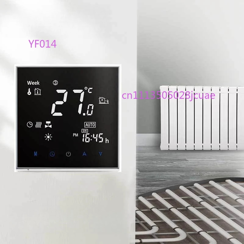 

Intelligent Temperature Controller Electric Floor Heating Sauna Wall Mounted Boiler Digital Display Panel Voice Control