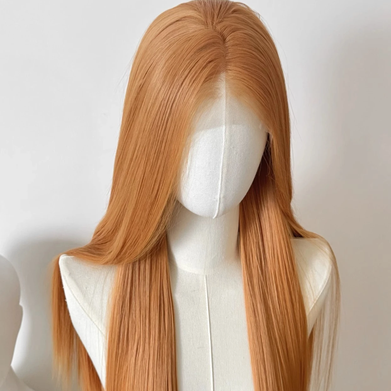 برتقالي فاتح HDLace شعر مستعار أمامي للنساء 26inch13*4 الدانتيل الجبهة الباروكات منخفضة التشبع خاص برتقالي الاصطناعية الدانتيل الباروكات ل تأثيري