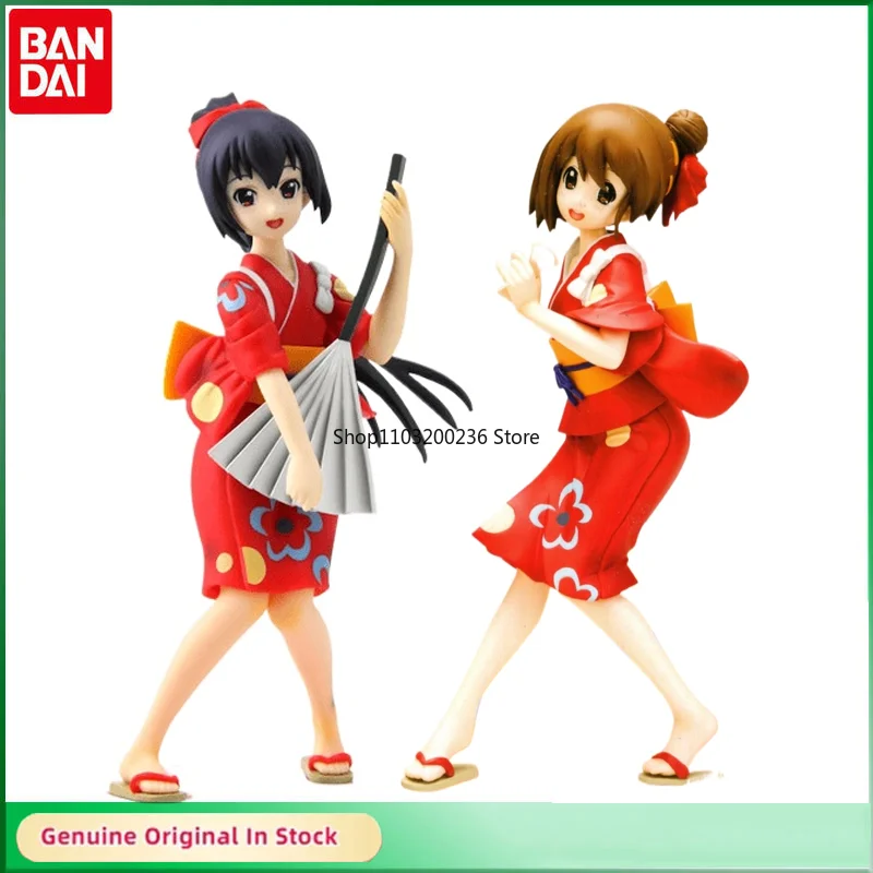 

BANDAI Original SQ K-ON！Nakano Azusa&Hirasawa Yui Performance Anime Action Figures Ornaments Model Gift