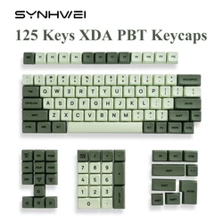 125 Keys XDA PBT Keycaps Set Matcha Green for 61/64/68/75/87/98/104/108 Keys Mechanical Keyboard for Cherry/Gateron/Otemu/Kailh