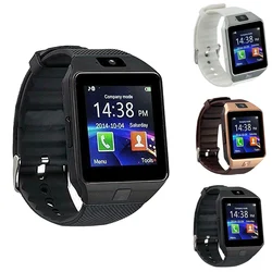 Reloj inteligente DZ09, 1 pulsera con pantalla táctil de 56 pulgadas, teléfono, captura remota antipérdida, equipo electrónico