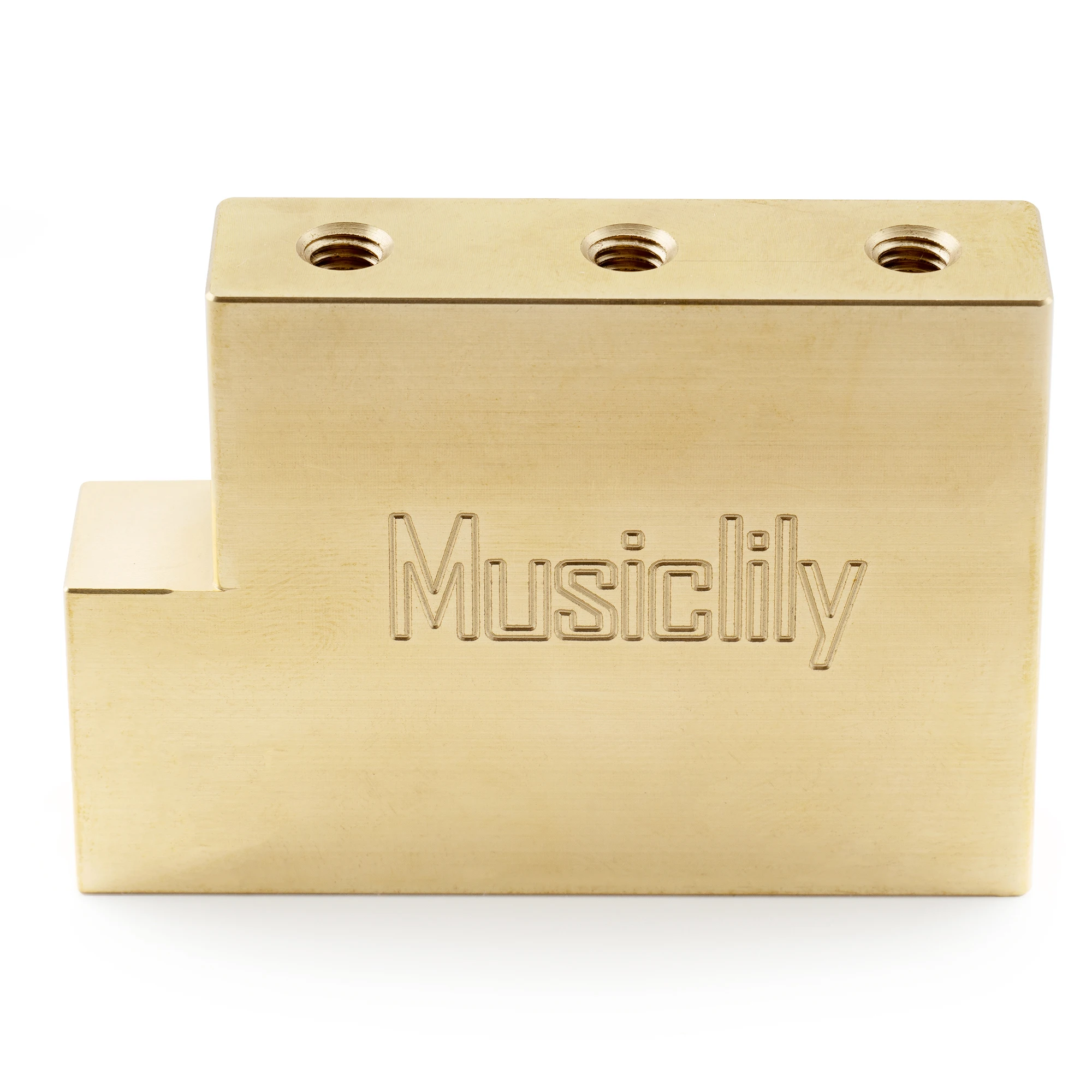 Musiclily Ultra Vollmassiver L-förmiger Tremolo-Block aus Messing/Stahl für E-Gitarren mit Floyd Rose Locking Tremolo-Brücke – Detail 29