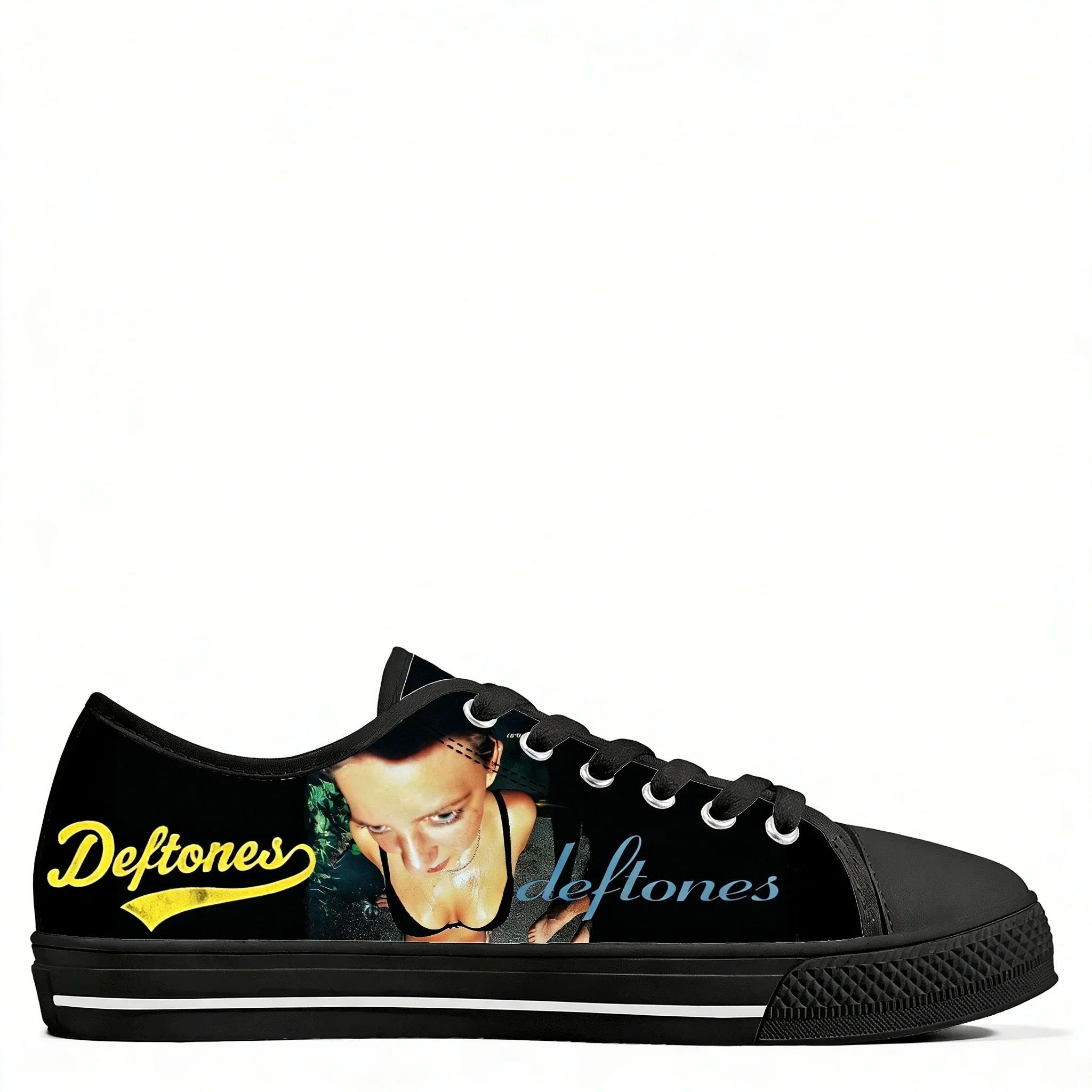 

Deftones Metal Rock Band Low Top High Quality Sneakers Mens Women Teenager Canvas Sneaker Casual Couple Hiking Lightweight Shoes