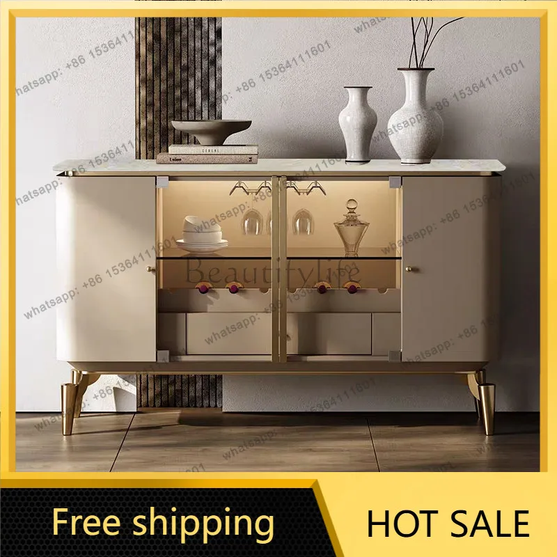 XX. Italian light luxury entrance cabinet modern simple dining side cabinet