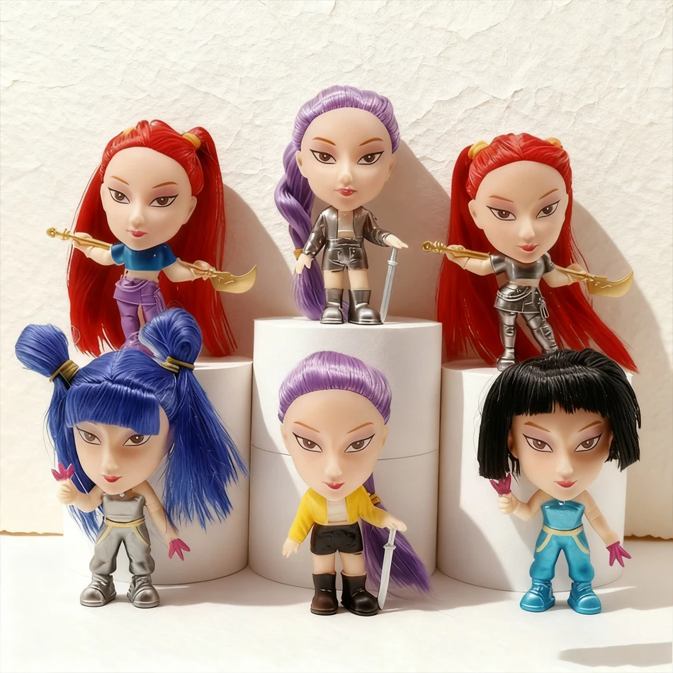 

Kpop Demon Hunters Action Figure New K-POP Demon Slayer Vinyl Doll Lumimila Zoey Desktop Ornament Toy For Kid Gifts