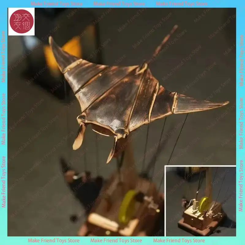 

mantaray woodscraft Electric Bionic Manta Ray Ornament Upgraded Version Handmade Wooden Electric Bionic Manta Ray Ornament gifts