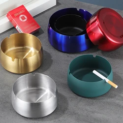 Stainless Steel Ashtray Creative Event Opening Gift Ashtray Bar Hotel Metal Ashtray Commercial Color Outdoor Pocket Ashtray