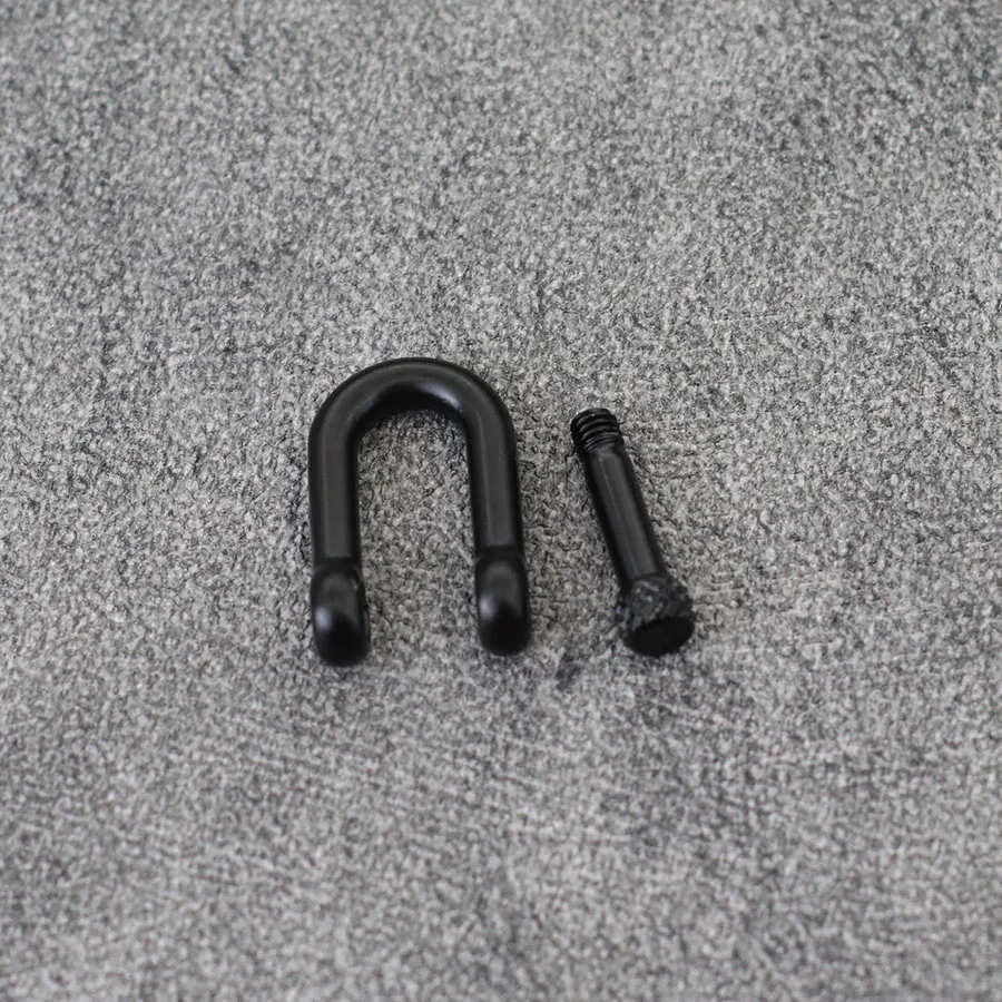 304 Stainless Steel Horseshoe Buckle Detachable For Jewelry Making Handmade DIY Accessory Black U Shape Adjustable Bracelet Bag