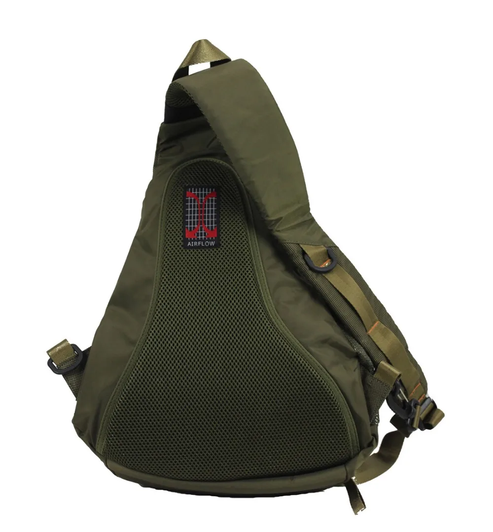 Mochila cruzada para hombre, bolso de hombro para el pecho, viaje, senderismo, deportes al aire libre, escalada, estilo militar Oxford