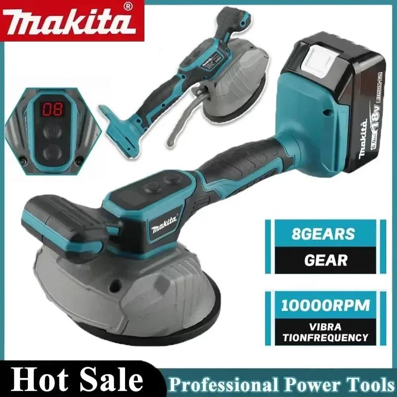 

Электрический плиткоукладчик Makita: 10000 об/мин, 8 режимов, 7500 мАч, цифровой дисплей для эффективной укладки напольной и настенной плитки