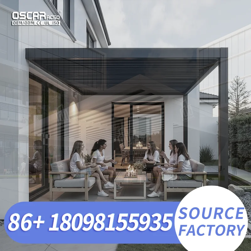 Outdoor Curtain Shutter for Gardens Patios Balconies Privacy Decorative Design pergola