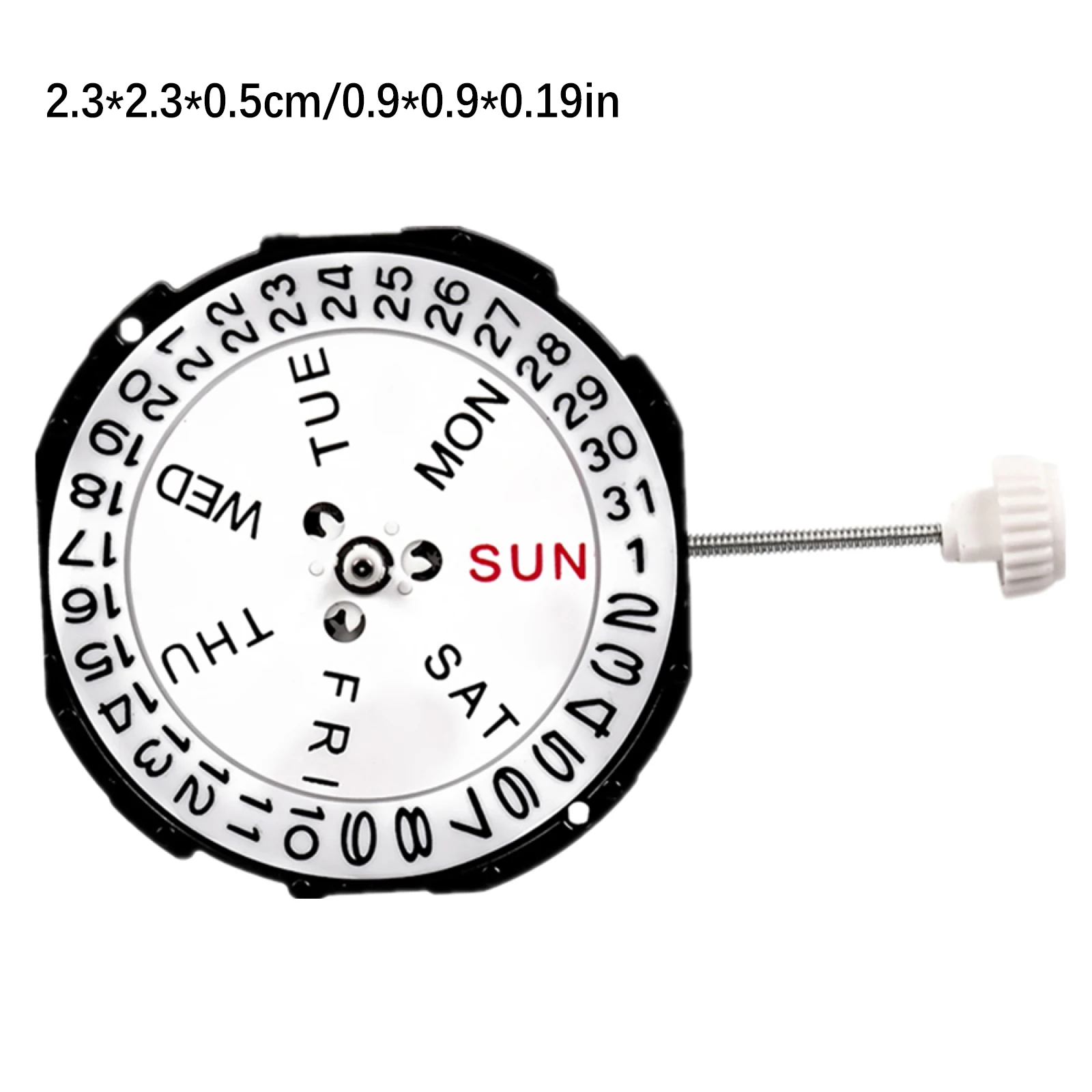 26mm Dual Calendar Day & Date @ 3 Replacement Quartz Watch Movement for SL28 watchmakers and watch repairing workers